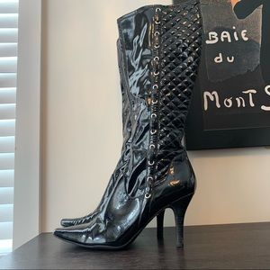 Guess patent faux leather boots size 8.5